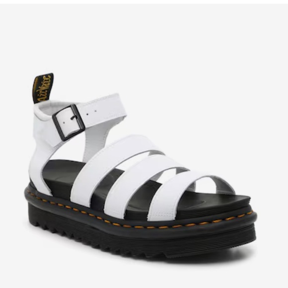 Dr. Martens Shoes - Dr. Martens Blaire Platform Sandal Leather Ankle Strap Buckle Bulky Scrappy